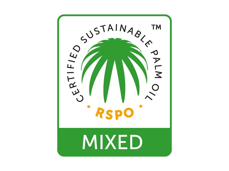 RSPO Certified Sustainable Palm Oil — example layout